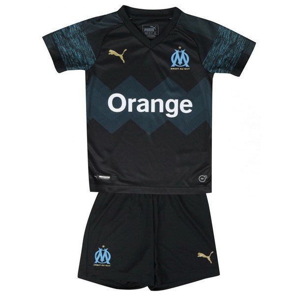 Marseille Trikot Auswarts Kinder 2018-19 Schwarz Fussballtrikots Günstig